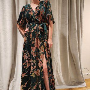 Baltic Born Uma velvet maxi dress